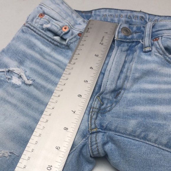 LIKE NEW MENS DISTRESS LIGHTWASH SLIM JEANS 26x28 ⭐️ - Picture 10 of 14